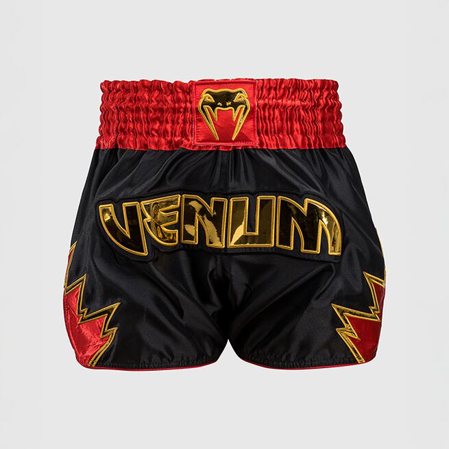 Inferno Muay Thai Shorts Svart Gull Rød