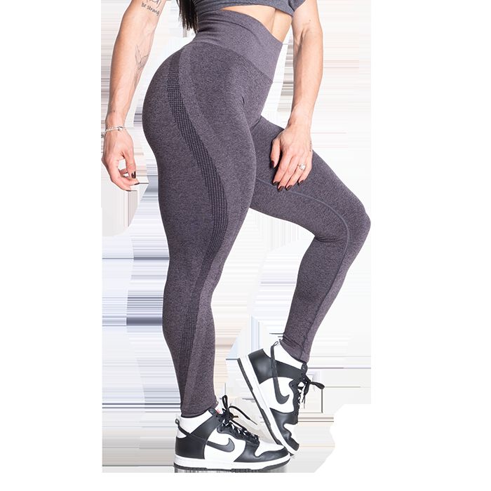 Curve Scrunch Leggings, Black Melange