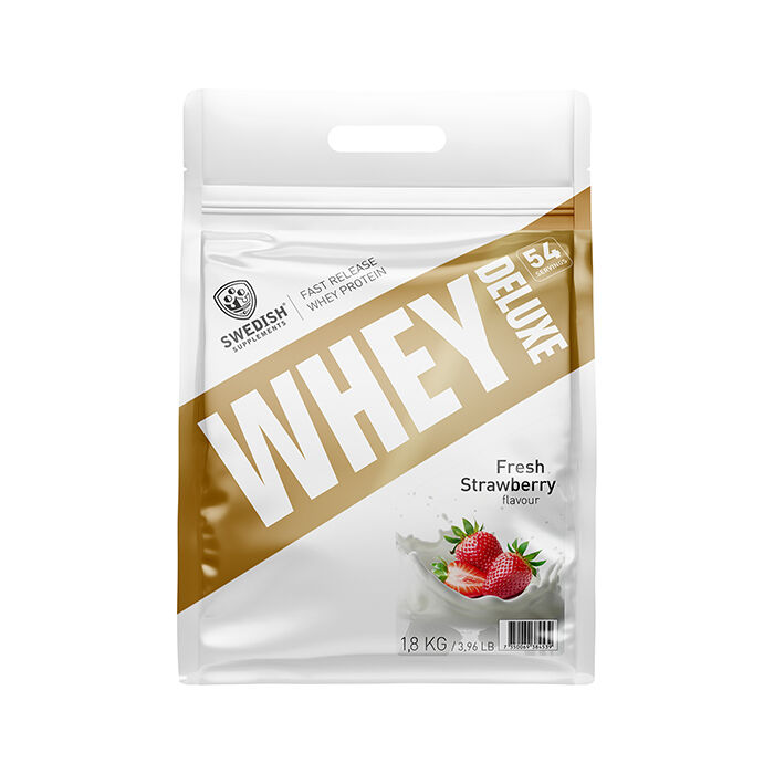 Whey Deluxe Myseprotein 1800 g Fresh Strawberry