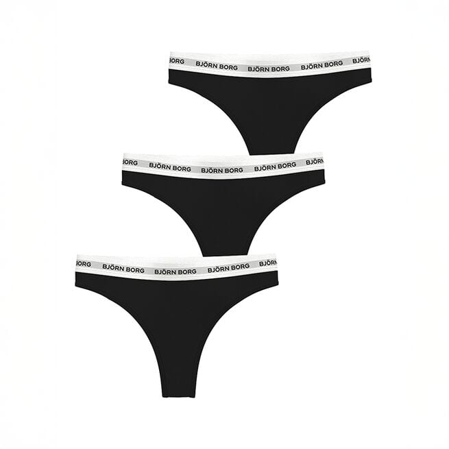 Logo Thong 3-pk Svart