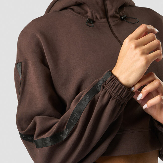 ICANIWILL Stance Cropped Hoodie Dark Brown