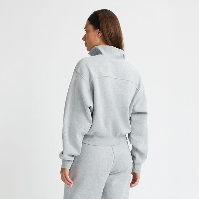 Collegegenser med Glidelås Grå