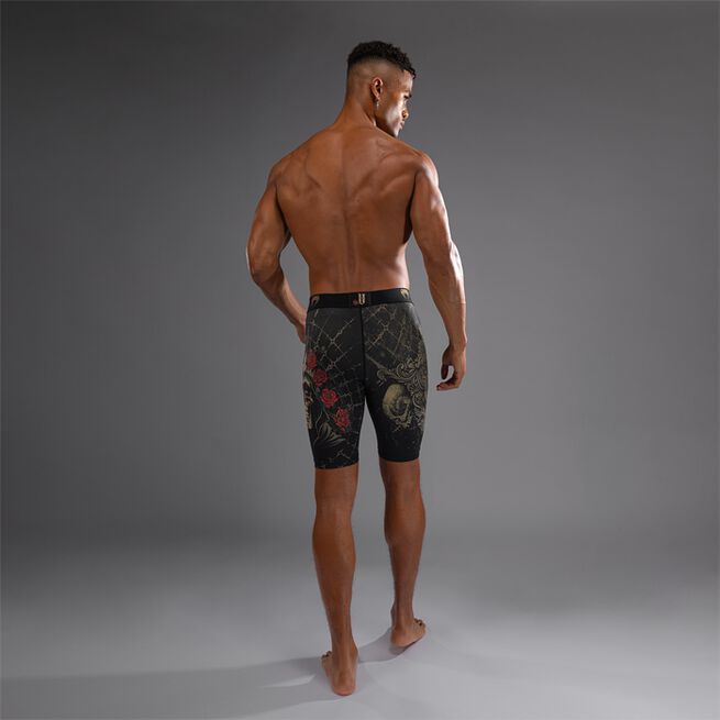 Santa Muerte 5.0 Vale Tudo Shorts Svart Gull