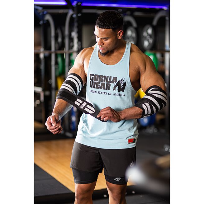 Albuebestøtter Wraps Svart/Hvit 1,8 m