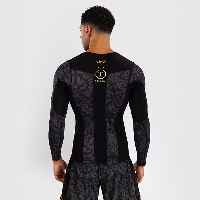 Venum x Ilia Topuria Unmatched Langermet Rashguard Svart Gull