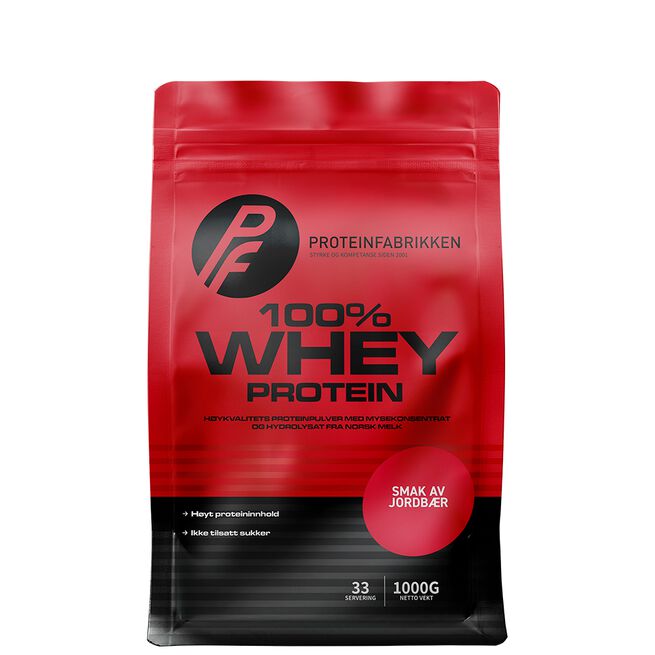 Whey 100% 1 kg Jordbær