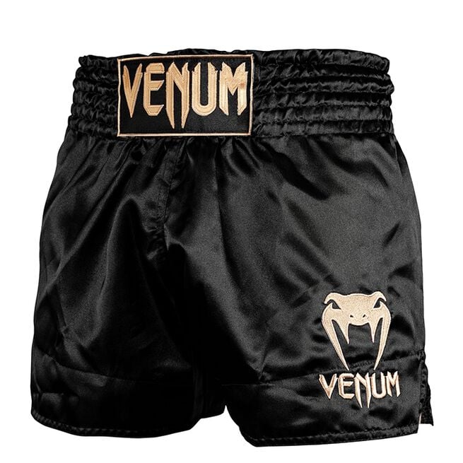 Venum Muay Thai Shorts Classic, Black/Gold