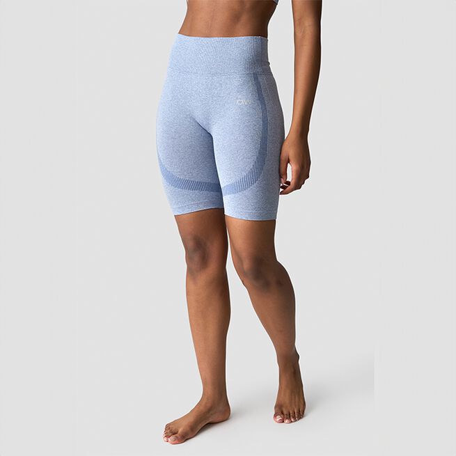 Soft Seamless Sykkelshorts Blå