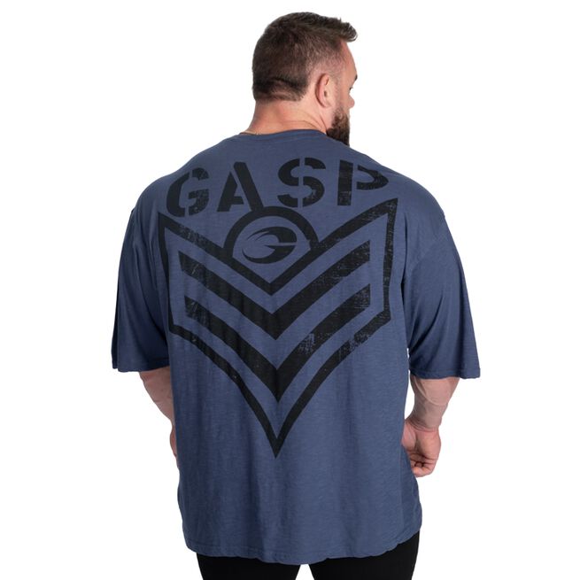 Slub Iron T-shirt Blå