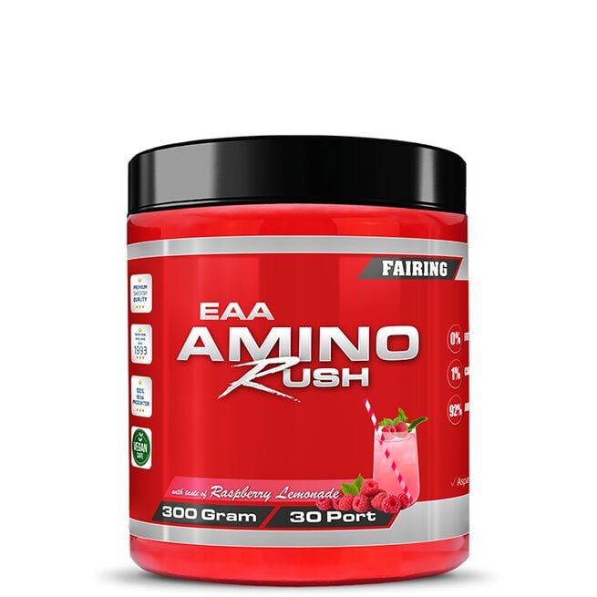 Amino Rush, 300 g (3 smaker) Raspberry Lemonade