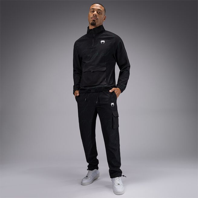 Trooper Halvzip Jakke Svart Grønn