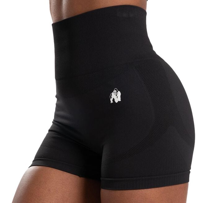Olivia Seamless Shorts, Black