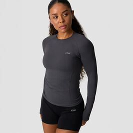 Define Seamless Long Sleeve, Graphite, L  Define Sømløs Langermet Genser Grå