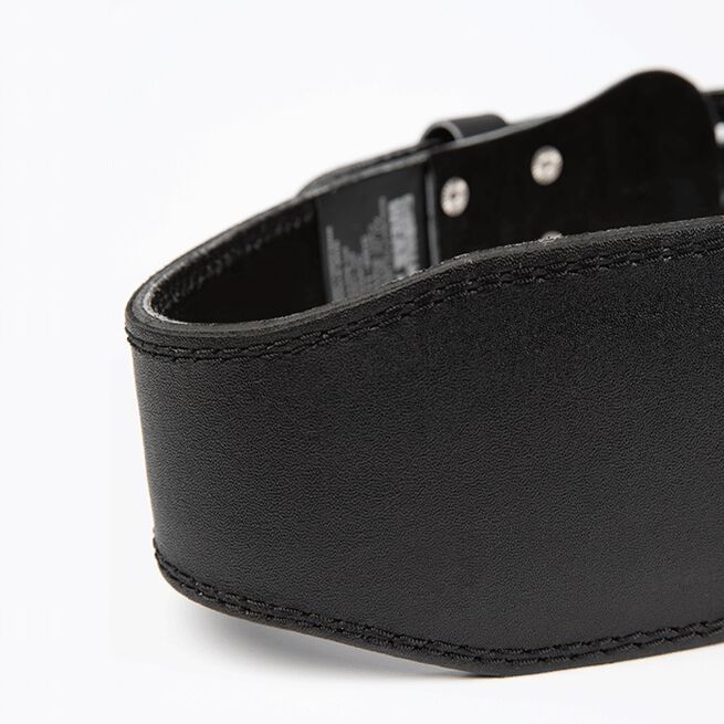 4 Inch Polstret Løftebelte Lær Svart/Rød