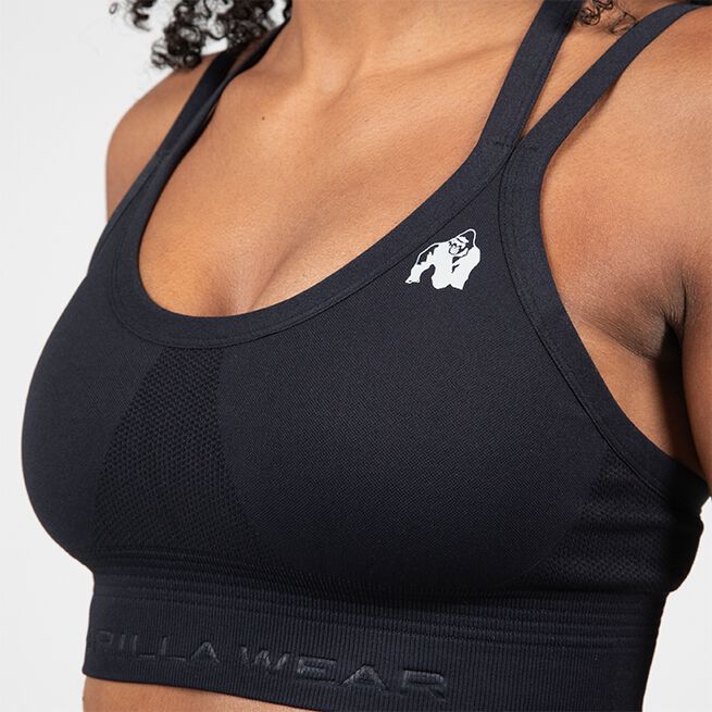 Whitney sømløs sport-BH svart