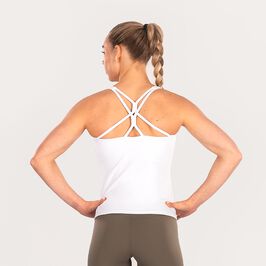 Star Strap Tank Top White L  Treningstopp Hvit