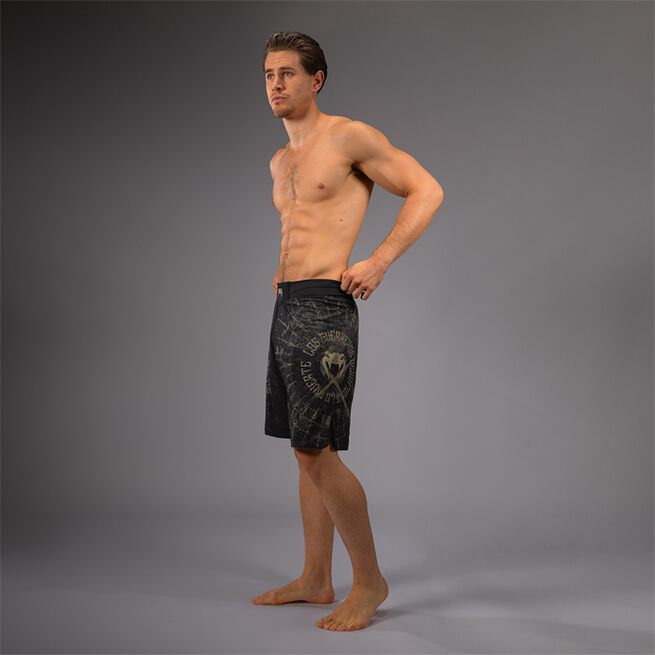 Santa Muerte 5.0 Fight Shorts Svart Gull