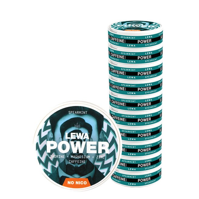 10 x LEWA Functional NoNic0 POWER Spearmint