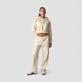 Everyday Cropped Hoodie Wmn, Cream, L  Everyday Cropped Hoodie Wmn, Cream