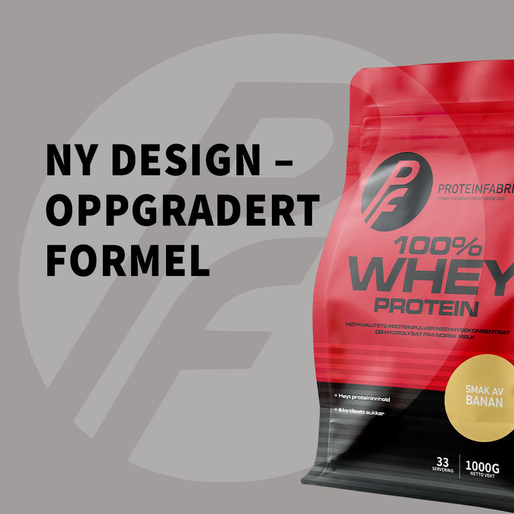 100% Whey 1 kg jordgubb