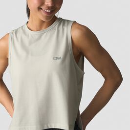 Mirage Cropped Singlet, Light Beige, L  Mirage Kort Topp Beige