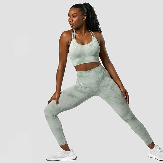 Define Seamless Tie Dye Sport-BH Grønn