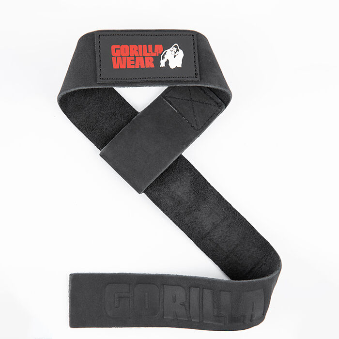 Lifting Straps L&aelig;r Svart