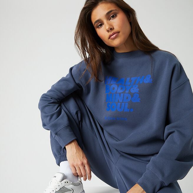 Studio Oversized Genser Blå