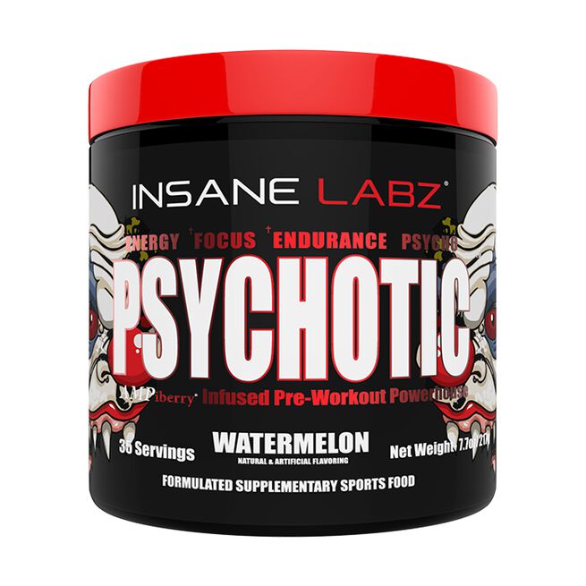 Psychotic Pre-Workout 35 porsjoner Fizzy Pop Bubblegum