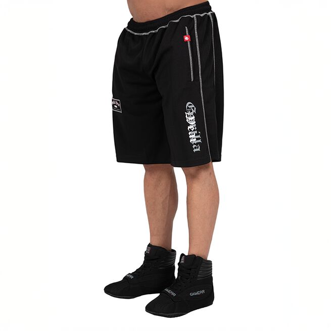 Marlow Mesh Shorts Svart Grå