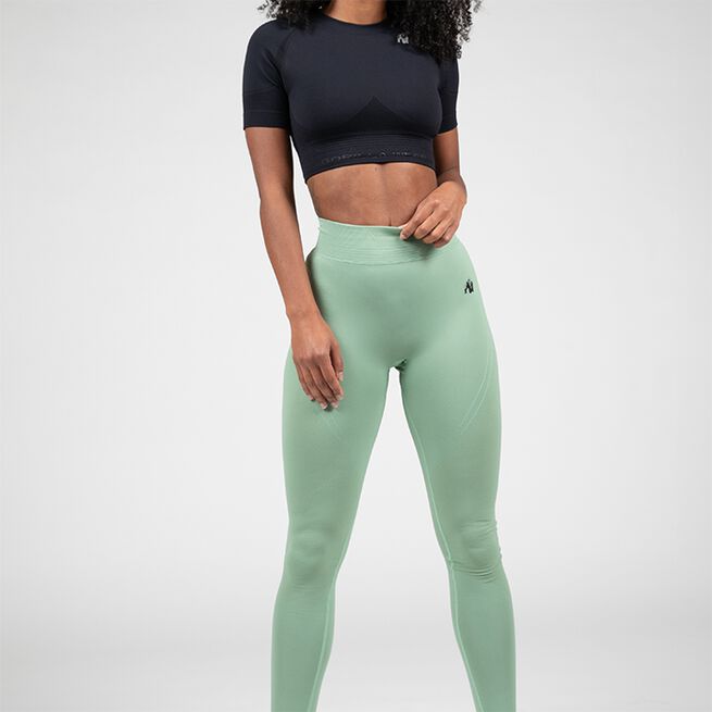 Whitney sømløs crop top svart