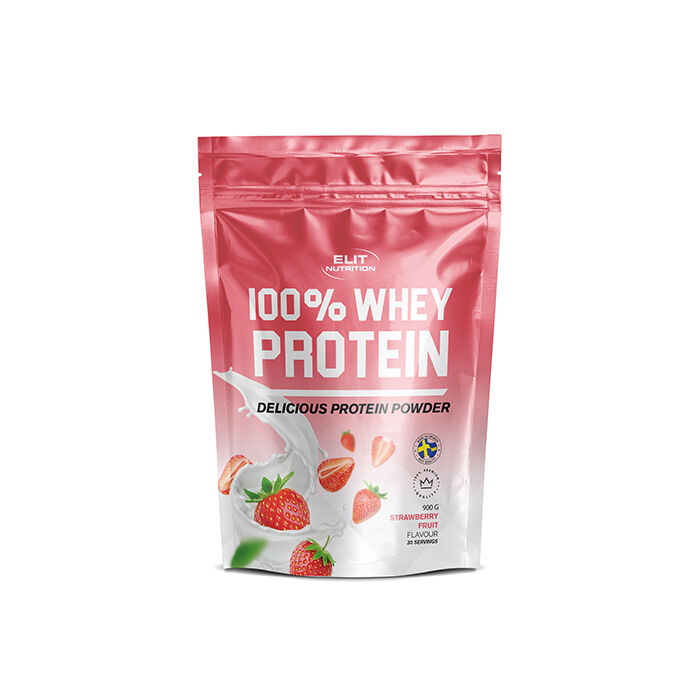ELITE 100% Myseprotein 900 g strawberry
