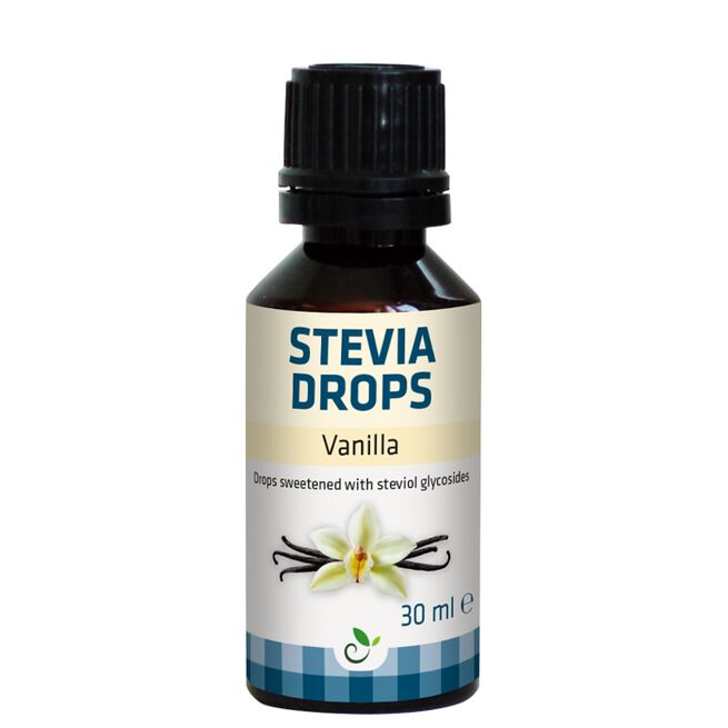 Stevia Dråper Vanilje 30 ml