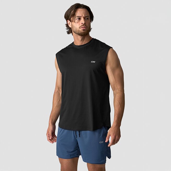 Stride Sleeveless T-skjorte Svart