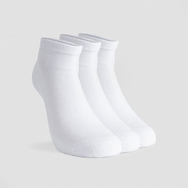 ICANIWILL 3-Pack Ankle Sock, White