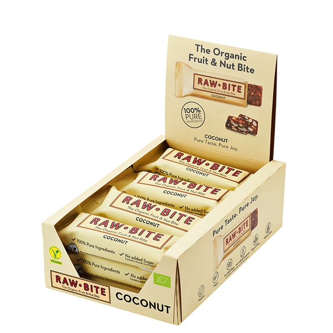 12 x Frukt & Nøttbar 50 g Kokos