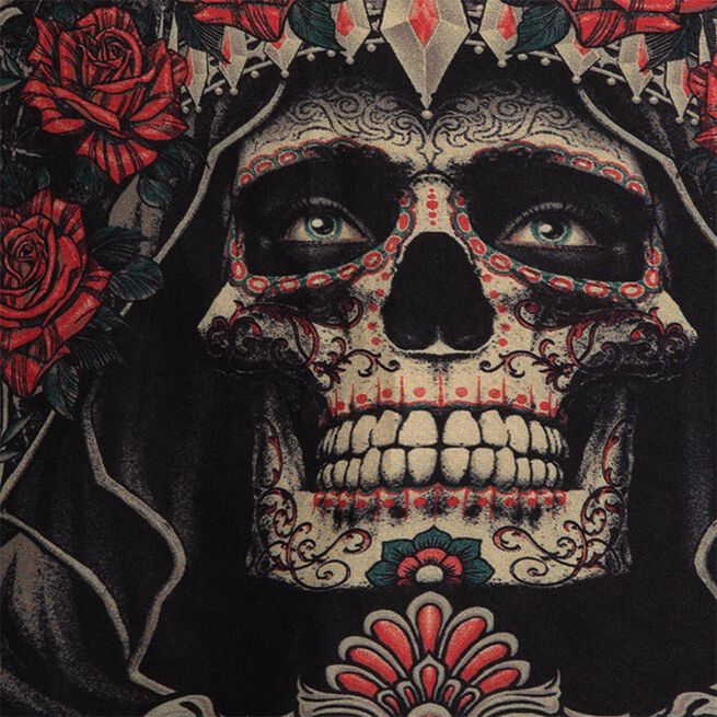 Santa Muerte 5.0 Fight Shorts Svart Gull