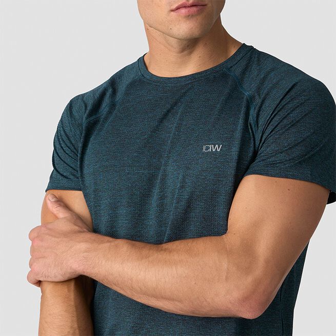 Trenings Mesh T-skjorte Mørkegrønn