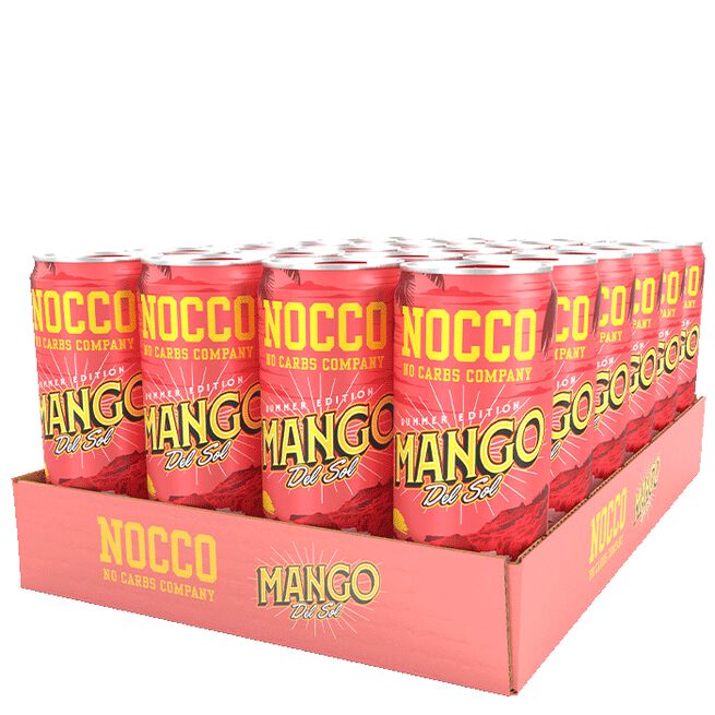 24 x NOCCO BCAA, 330 ml, Mango del Sol, Norge 