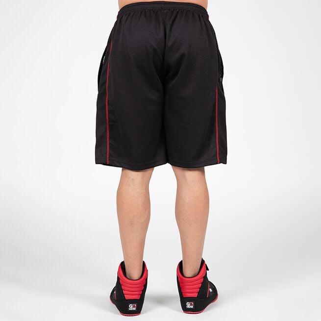 Wallace Mesh Shorts, Black/Red