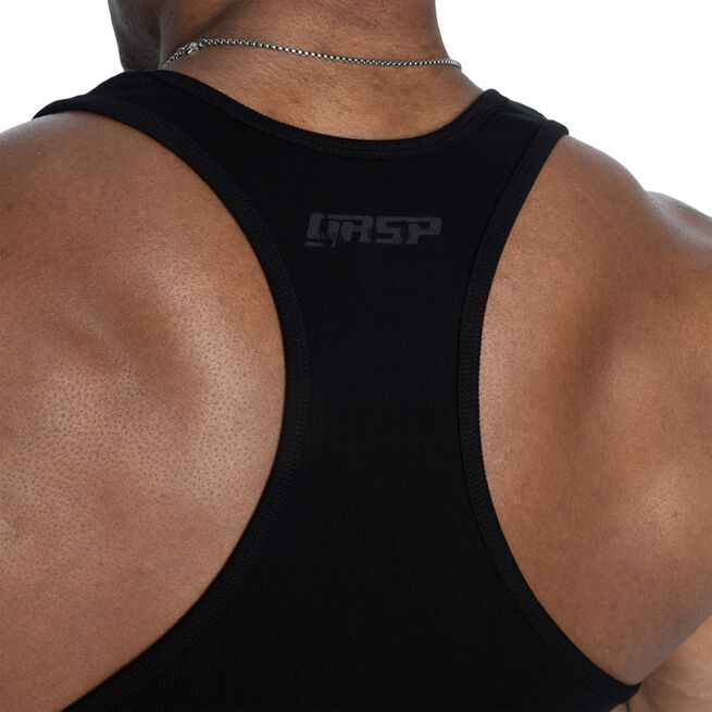 Gasp Rib Essential T-Back Svart