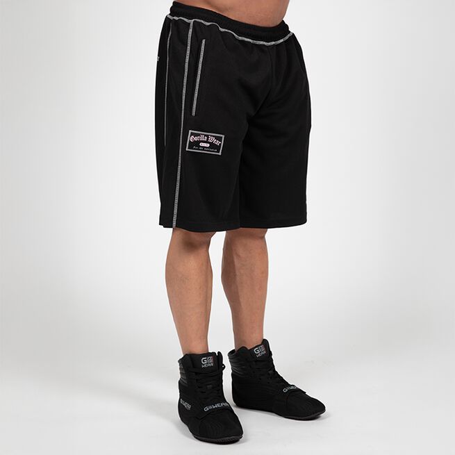 Marlow Mesh Shorts Svart Grå