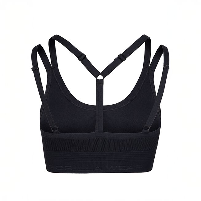 Whitney sømløs sport-BH svart