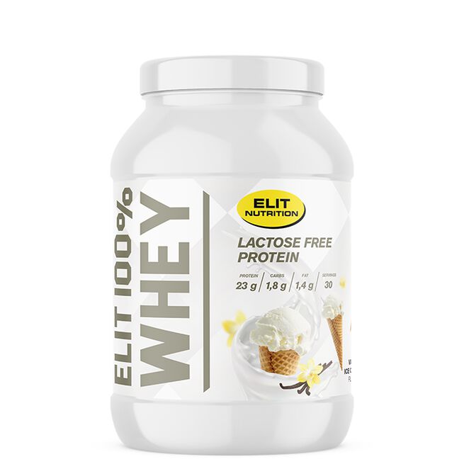 ELIT 100 % Whey Laktosefritt Proteinpulver 900 g Vanilla Ice Cream