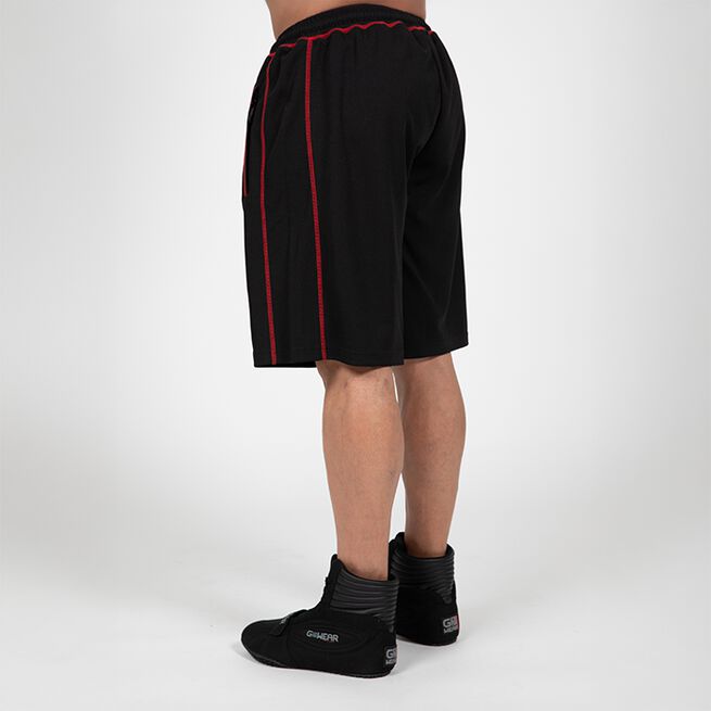 Marlow Mesh Shorts Svart Rød
