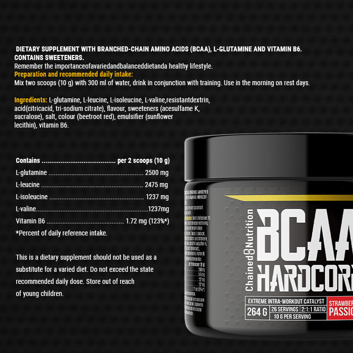 BCAA Hardcore Powder 264 g strawberry_passion