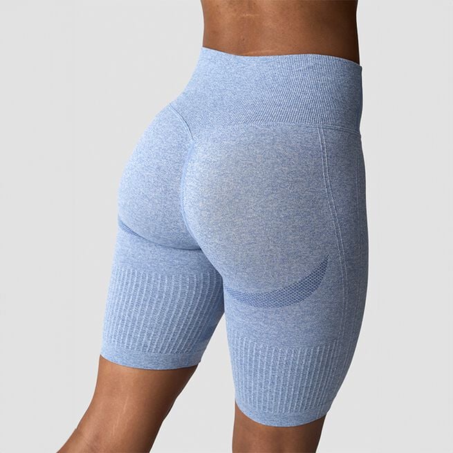 Soft Seamless Sykkelshorts Blå
