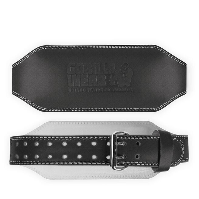 Inch Padded Leather Belt, Black/Black