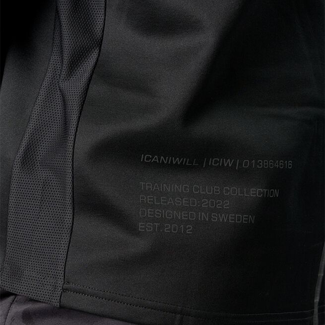 ICANIWILL Training Club 1/4 Zip Long Sleeve, Black
