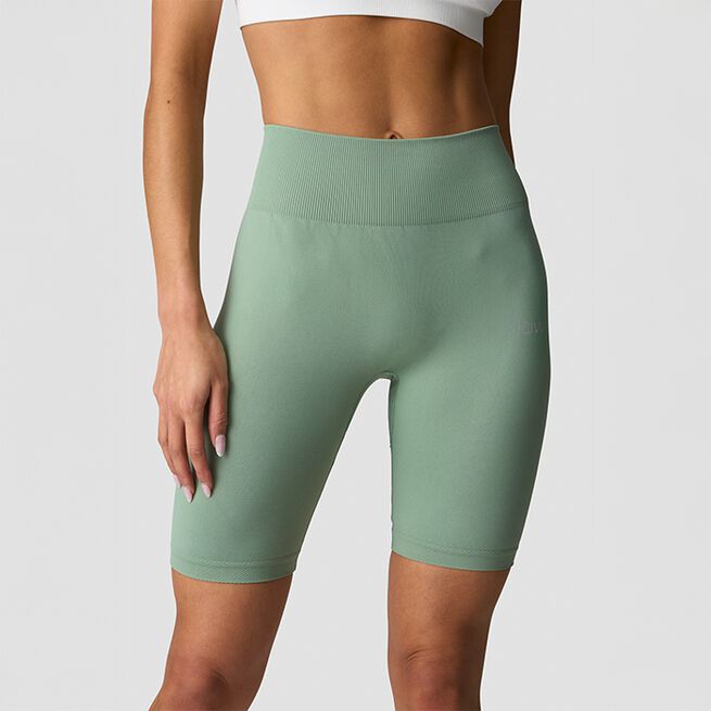 Define Sømløse Sykkelshorts Lys Mosegrønn